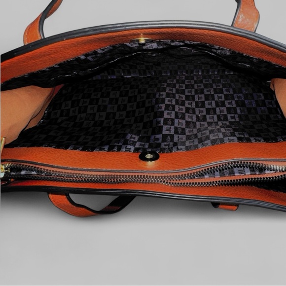 NEW!! London Fog Elisa Satchel Bag with Scarf Accent - Picture 5 of 8